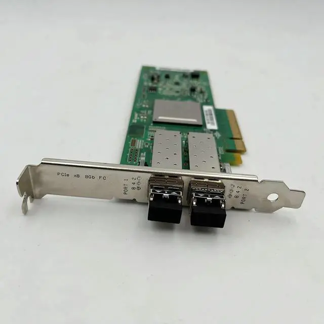 Alt view image 2 of 3 - QLE2562-DEL Dual-Port Fiber Optic Card 8Gb HBA 0MFP5T