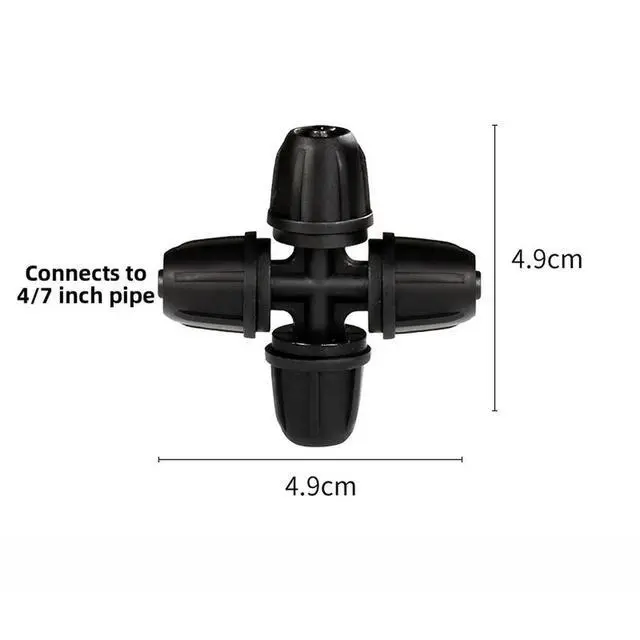 Alt view image 3 of 3 - Compact Garden Irrigation Tools Irrigation Connectors Garden Tube Fitting 4 7 Hose Connector Multi-outlet Interface