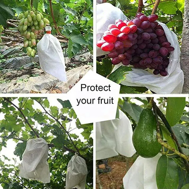 Alt view image 2 of 3 - Grape Protection Bags Reusable Non Woven Fabric Fruit Covers Secure Your s and Oranges from Harm 50PCS Pack