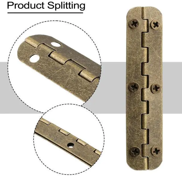 Main image of For Jewelry Boxes 6 Hole Hinges Luggage Hinges Home Improvement Strong And Sturdy Stylish Design Wide Open Angle