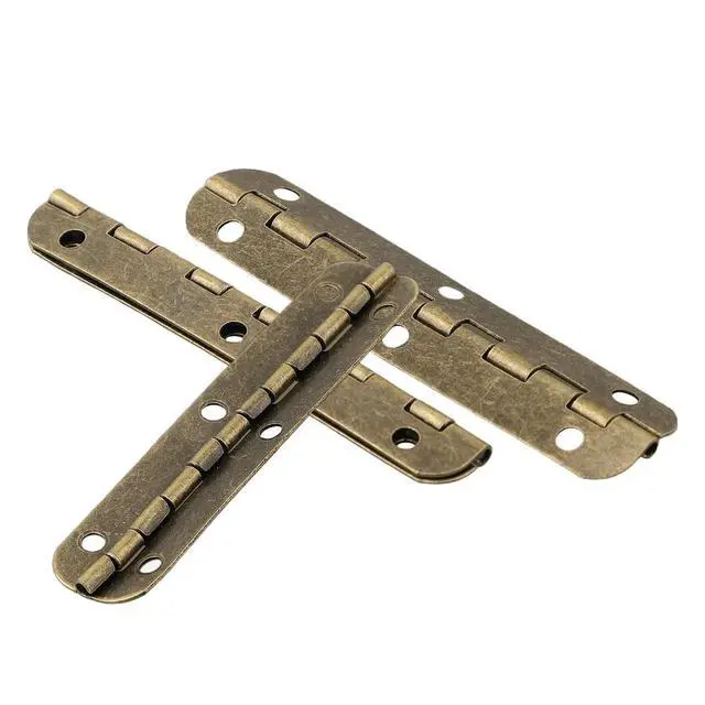 Alt view image 3 of 3 - For Jewelry Boxes 6 Hole Hinges Luggage Hinges Home Improvement Strong And Sturdy Stylish Design Wide Open Angle