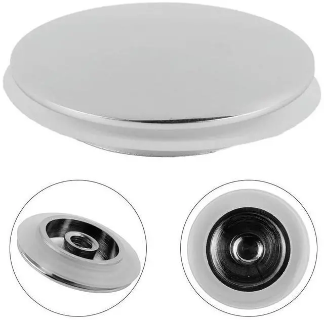 Main image of 36mm Basin Drain Cap with Click Clack Mechanism Chrome Plated Brass Body for Sink and Tub Waste Outlet Applications