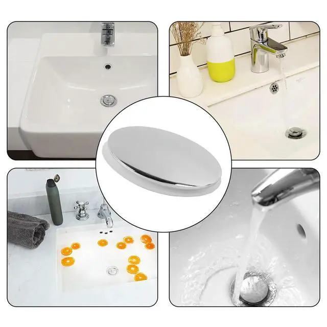 Alt view image 2 of 3 - 36mm Basin Drain Cap with Click Clack Mechanism Chrome Plated Brass Body for Sink and Tub Waste Outlet Applications