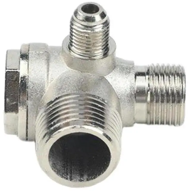 Main image of For Tube Connecting Air Compressor Check Valve Accessories Parts 1* Replacement For Air Connecting