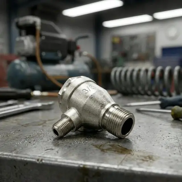 Alt view image 3 of 3 - For Tube Connecting Air Compressor Check Valve Accessories Parts 1* Replacement For Air Connecting