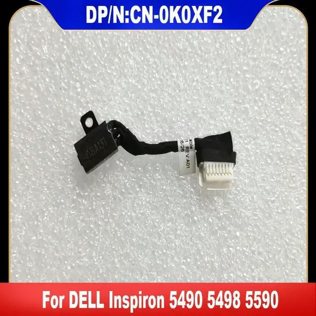 Main image of 0K0XF2 For Inspiron 5490 5498 5590 Laptop DC Power Jack Harness Cable Socket Plug Charging Port
