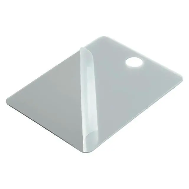 Alt view image 2 of 3 - Accessory Decoration Square Mirror Home Wall White Back Bathroom White back Handheld Hangable 1 Pcs Remove