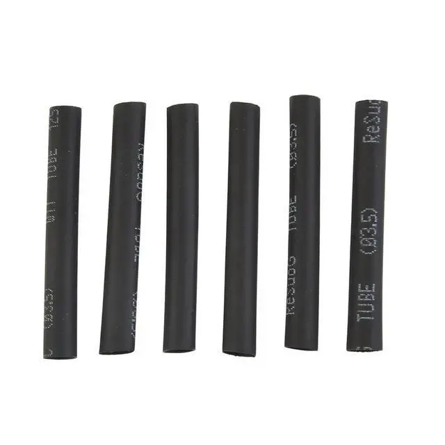 Alt view image 3 of 3 - 127Pcs Black Glue Weatherproof Heat Shrink Sleeving Tubing Tube Assortment Kit DIY Kit Lated Polyolefin Sheathed Shrink Tubing