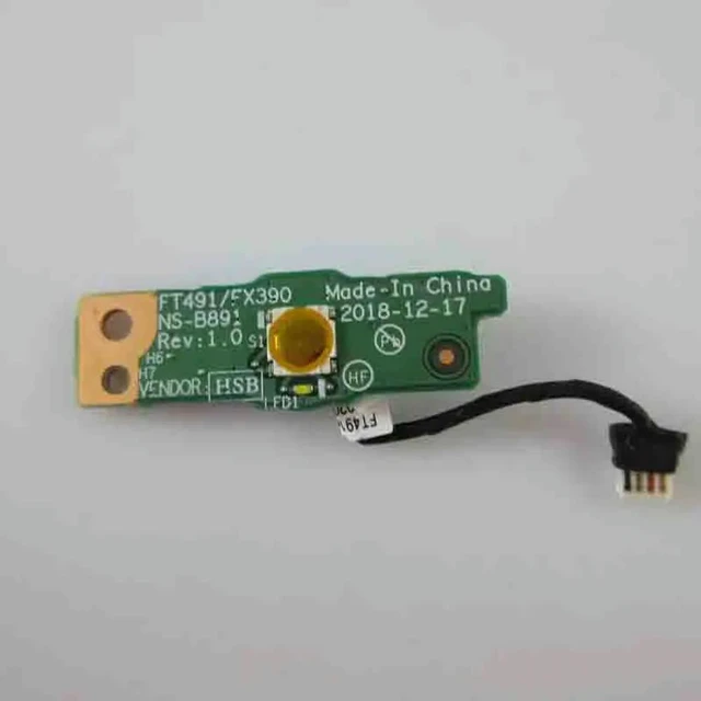 Alt view image 3 of 3 - NS-B891 01YN272 For Thinkpad X390 X395 T490S T495S ET491 Laptop Power Button Board Cable Switch Board Fast Ship