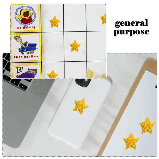Alt view image 2 of 3 - Versatile Use Gold Star Stickers Gold Star Stickers Aluminized Paper Fun And Engaging Inspire Good Behavior