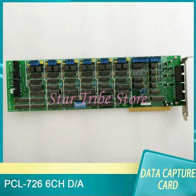 Alt view image 2 of 3 - PCL-726 6CH D/A OUTPUT CARD 6-Channel 12 Bit Analog Output Channel Full Length Card For Advantech Data Capture Card