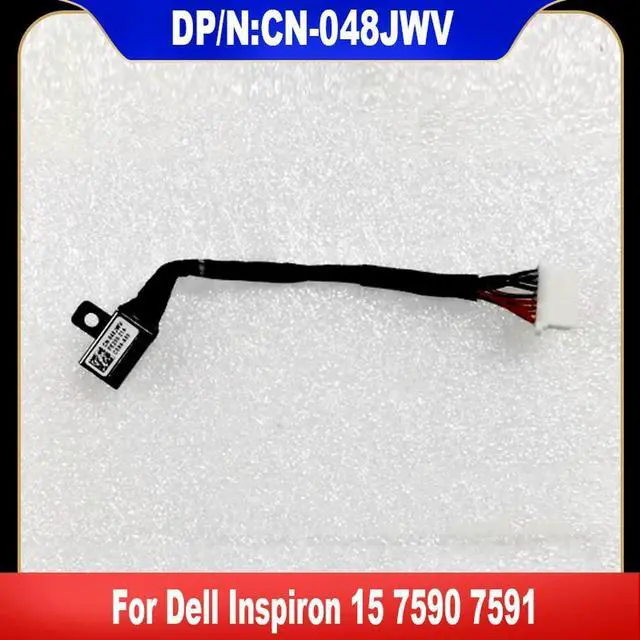 Main image of 048JWV For Inspiron 15 7590 7591 DC Power Jack With Cable Connector Socket CN-048JWV Fast Ship