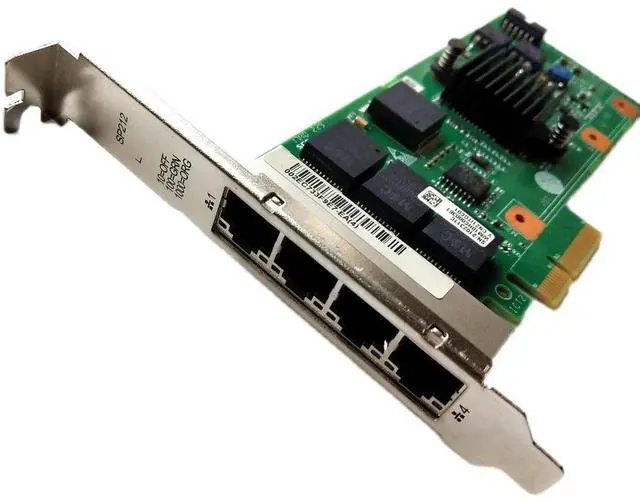 Alt view image 2 of 3 - I350-T4 4-Port Gigabit Network Card SP212 CN21ITGC 02311CWM PCIE X4 WS-C2960S-48TS-L