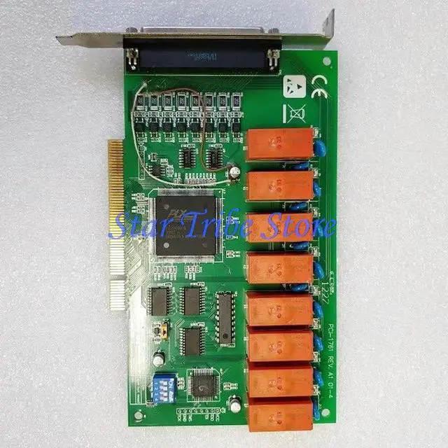 Alt view image 2 of 3 - 1Pcs PCI-1761 REV.A1 Data Capture Card 8 Relay Output Fast Ship