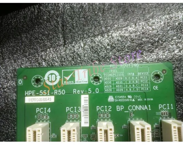 Alt view image 3 of 3 - PCI Industrial Computer Motherboard For HPE-5S1-R50 REV: 5.0