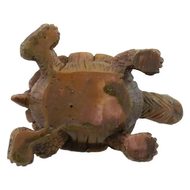 Alt view image 2 of 3 - Home Decoration Turtle Statue Ornament Balconies For Decorating Gardens Backyards Lawns Brown Fengshui Garden Figurine