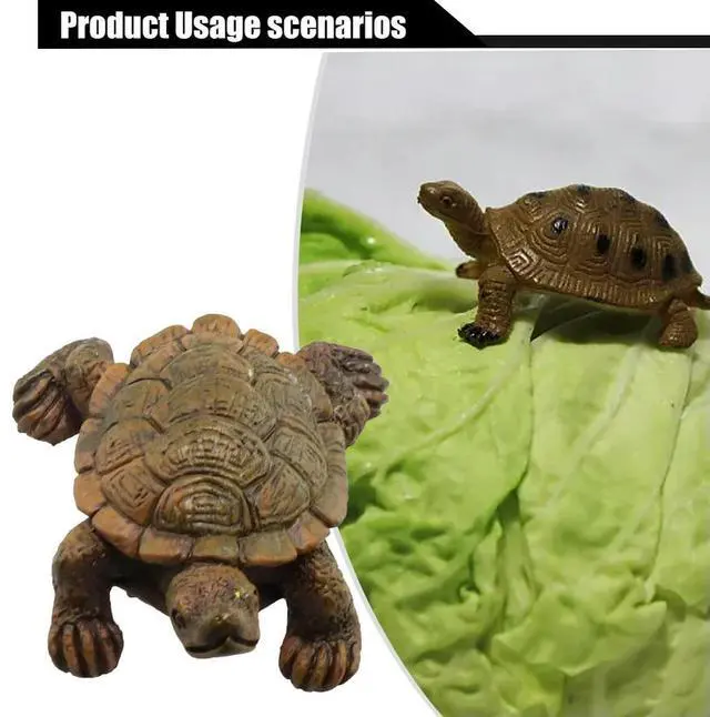 Main image of Home Decoration Turtle Statue Ornament Balconies For Decorating Gardens Backyards Lawns Brown Fengshui Garden Figurine