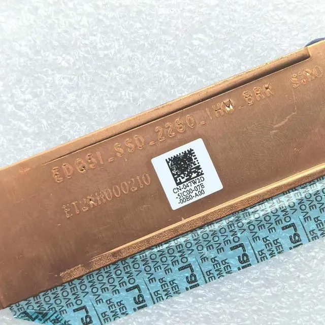 Alt view image 3 of 3 - 047W2D For M17 R2 M15 R2 M.2 SSD SSD Heatsink Hard Drive Cover Bracket 47W2D