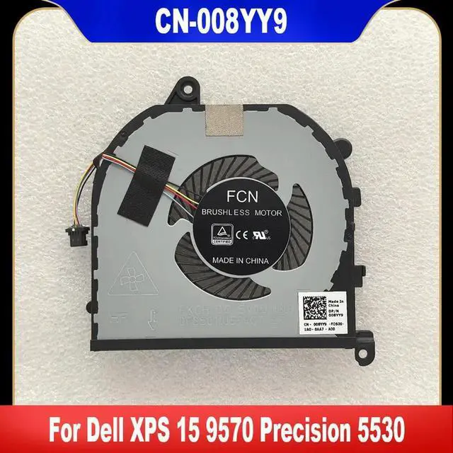 Main image of 008YY9 For XPS 15 9570 Precision 5530 Laptop CPU Cooling Fan Cooler Fan 08YY9 CN-008YY9 Fast Ship