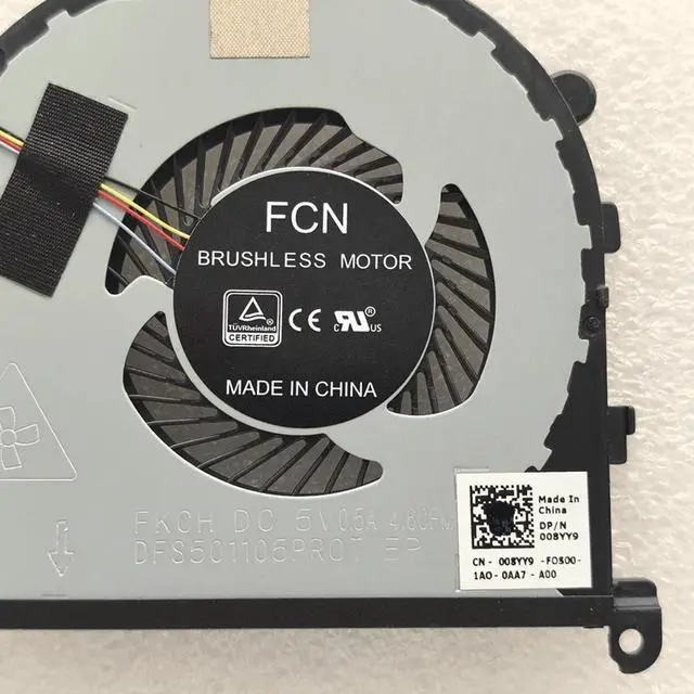 Alt view image 3 of 3 - 008YY9 For XPS 15 9570 Precision 5530 Laptop CPU Cooling Fan Cooler Fan 08YY9 CN-008YY9 Fast Ship