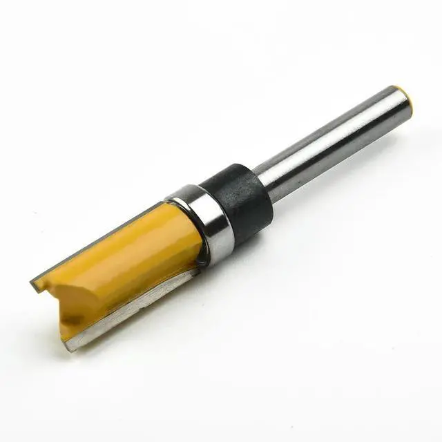 Alt view image 2 of 3 - Flush Trim Pattern Milling Cutter, 14 Shank, Excellent Workpiece Effect, Smooth Finish, Suitable for 1/4 Shank Trimming Machines