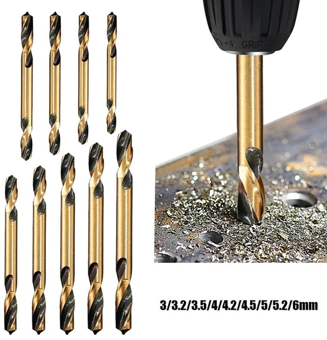 Main image of Upgrade Your Drilling Equipment with 9pcs HSS Double Headed Auger Drill Bits for Stainless Steel Iron and More