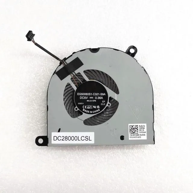 Alt view image 2 of 3 - 09YGNW For Latitude 5480 5490 5491 5495 Laptop Cooling Fan CN-09YGNW 9YGNW DC28000LCSL Cooler Fan Radiator