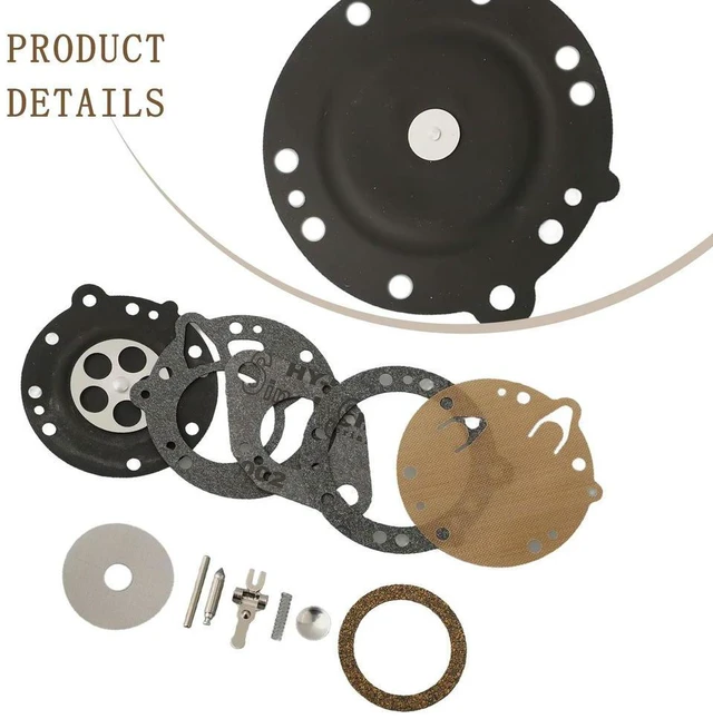 Alt view image 3 of 3 - Carburetor Rebuild Kit For Tillotson RK-83HL TS350 TS360 For Davidsons 2 Cycle Golf Cart 1967-1981 Engine Parts