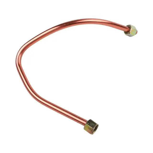 Alt view image 2 of 3 - Air Compressor Tube 7.8mm/0.31\\\" Hole Aluminum+Brass 10 X 450mm/0.4\\\" X 17.7\\\"(D*L) Direct Coupled