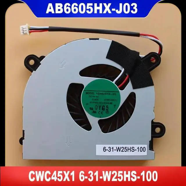 Main image of AB6605HX-J03 CWC45X1 6-31-W25HS-100 Laptop CPU Cooler Fan Cooling Fan Heatsink Radiator