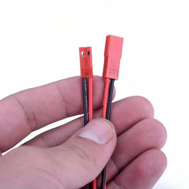 Main image of 40pcs For JST SM-2Pin 22AWG 100mm Wire Connectors Male and Female for LED Controllers and DC Power Distribution