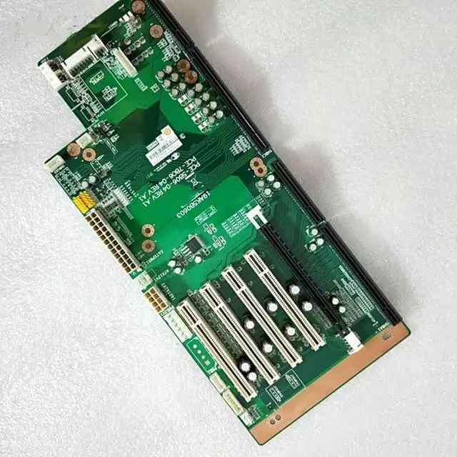 Alt view image 2 of 3 - Industrial Control Backplane PCE-5B06-04 REV:A1 PCE-5124VG Motherboard