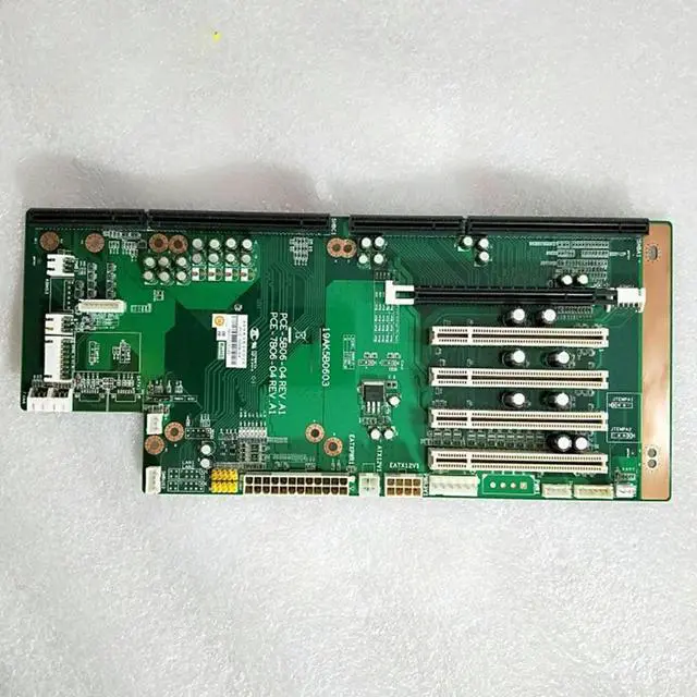 Alt view image 3 of 3 - Industrial Control Backplane PCE-5B06-04 REV:A1 PCE-5124VG Motherboard