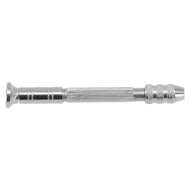 Alt view image 3 of 3 - Light-Duty Hand Drill with 0.3-3.2mm Chuck Range and 20 Drill Bits for Jewelry Making and For Model Construction