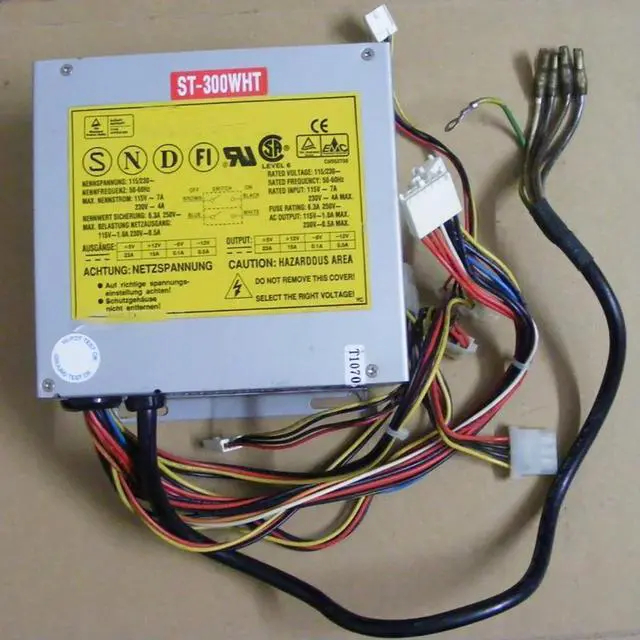 Alt view image 3 of 3 - ST-300WHT 300W AT Industrial Power Supply