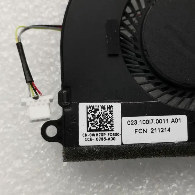 Alt view image 3 of 3 - 0WH7XP For Latitude 3310 E3310 Cooling Fan Cooler Fan Heatsink Radiator CN-0WH7XP WH7XP