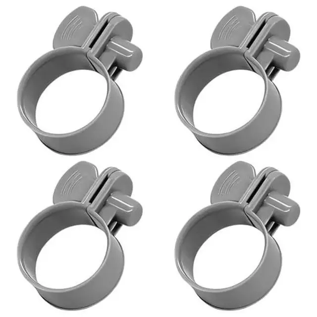 Alt view image 3 of 3 - For Swimming Pool Maintenance Pool Hose Clamps Plastic Hose Clips Secure Pool Hose Connections Robust Plastic Material
