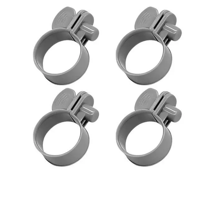 Alt view image 2 of 3 - For Swimming Pool Maintenance Pool Hose Clamps Plastic Hose Clips Secure Pool Hose Connections Robust Plastic Material