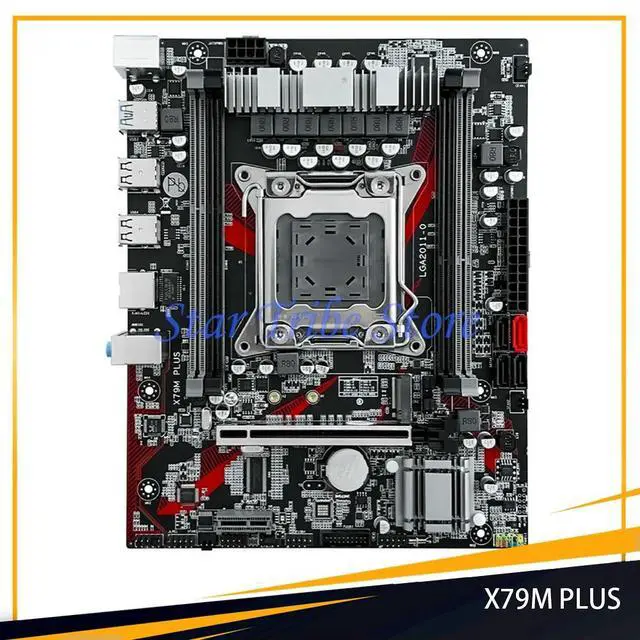 Alt view image 2 of 3 - X79 X79M PLUS M-ATX LGA 2011 DDR3 128GB PCI-E 3.0 Micro ATX Motherboard