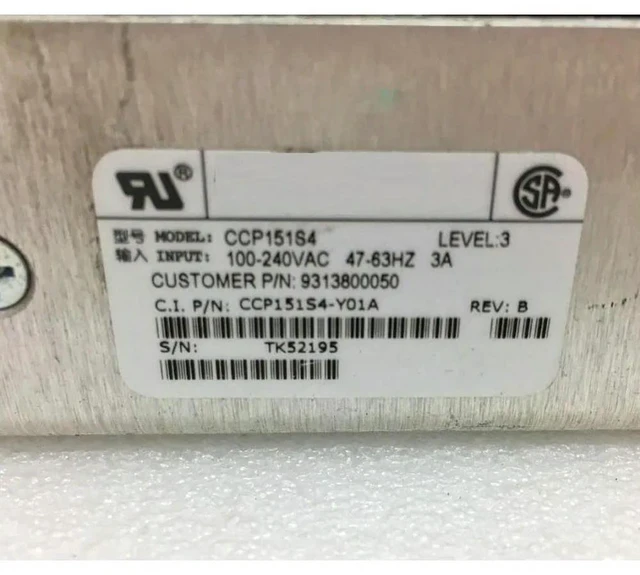 Alt view image 2 of 3 - CCP151S4 LEVEL:3 9313800050 CCP151S4-Y01A Industrial Medical Power Supply