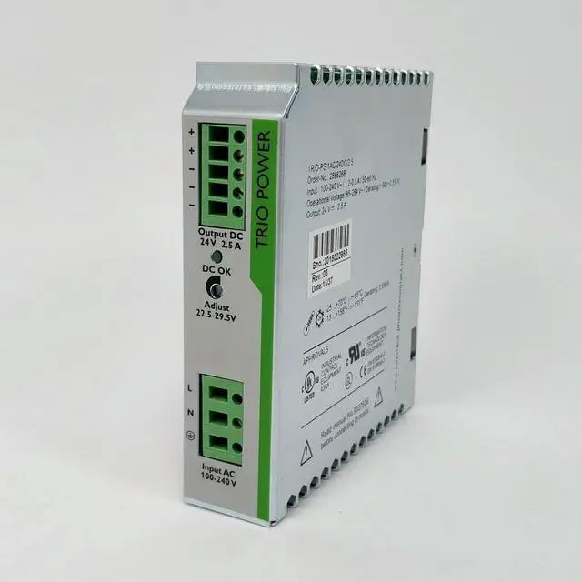 Alt view image 3 of 3 - 2866268 TRIO-PS/1AC/24DC/2.5 TRIO POWER For Phoenix 24VDC/2.5A Switching Power Supply