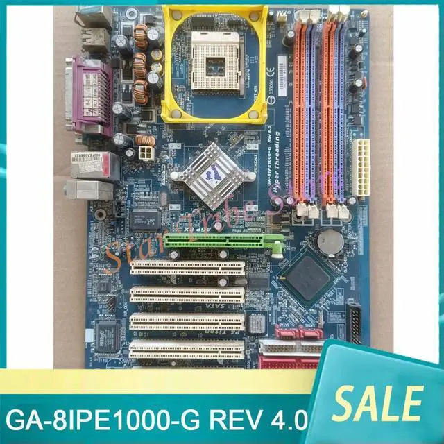 Main image of GA-8IPE1000-G REV4.0 Motherboard Socket 478 800MHz 4×DDR 400/333/266