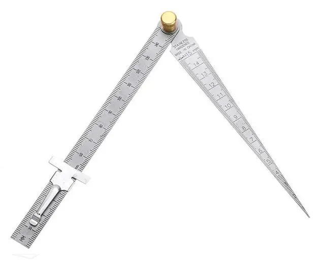 Alt view image 3 of 3 - Stainless Steel Wedge Taper Ruler for Bore Measuring and Aperture Reading with Simple Structure and Standard Reading