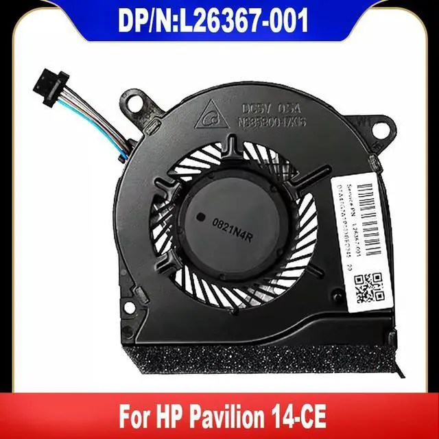 Main image of L26367-001 For Pavilion 14-CE Laptop CPU Cooling Fan NS85B00-17K16 TPN-Q207 DC5V 0.5A Heatsink Radiator