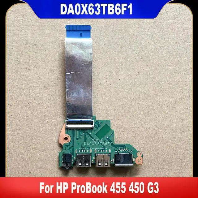 Main image of For ProBook 455 450 G3 Laptop Audio USB Board With Cable DA0X63TB6F1 DA0X63TB6F0 100% Tested