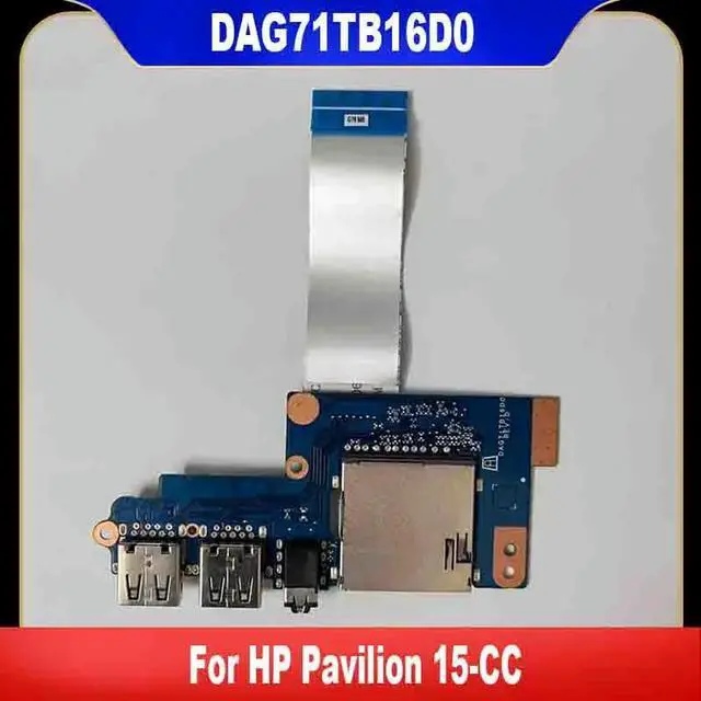 Main image of DAG71TB16D0 For Pavilion 15-CC TPN-Q191 USB Audio SD Card Board With Cable 100% Tested