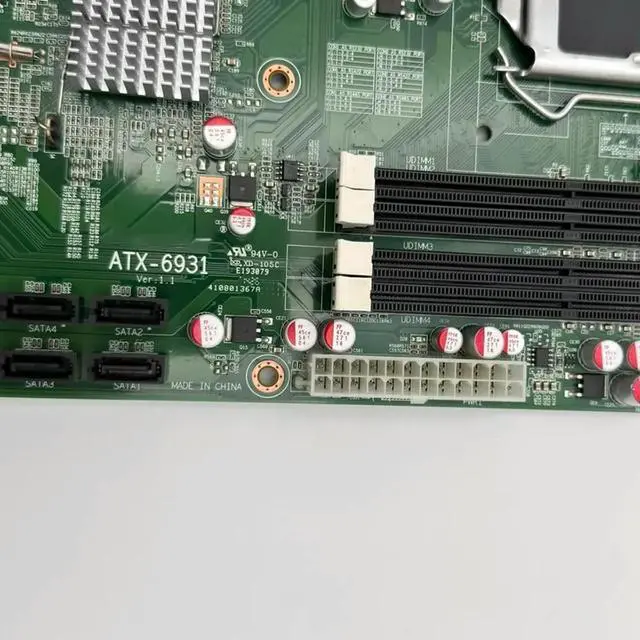 Alt view image 3 of 3 - Dual Gigabit Industrial Motherboard ATX-6931 H61 LGA1155