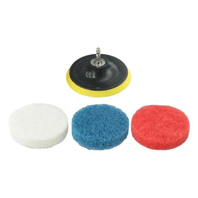 Alt view image 3 of 3 - 5pcs Buffing Sponge Pad Set 4Inch Car Polishing Pad Kit Auto Buffing Waxing With Drill Adaptor For Car Cleaning Polishing Tools