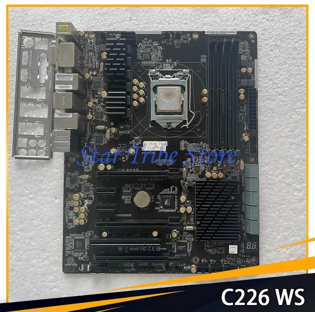 Alt view image 2 of 3 - C226 WS Slot LGA1150 Workstation Motherboard Supports E3 1200 V3 Processor