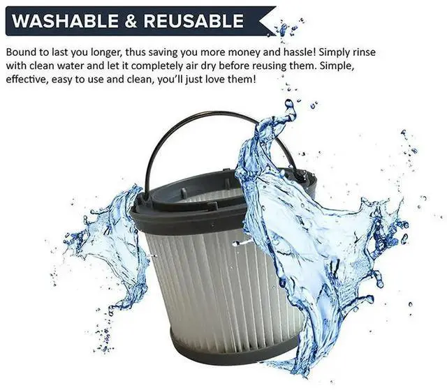 Main image of 3Pcs Filter ForBlackDecker For Dustbuster PVF110 PD11420L Accessories Vacuum Cleaner Bag Body Kit Rotating Mop